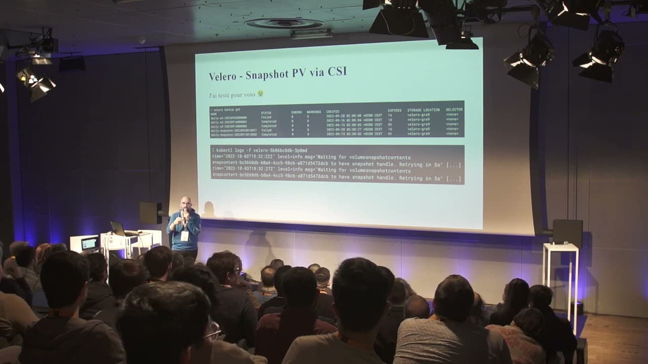 Velero - Sauvegardez et Restaurez (proprement) vos applications Kubernetes - Very Tech Trip 2023 by OVHcloud